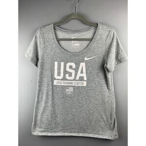 Nike‎ 2016 Olympics Team Training Center USA T-shirt Womens Medium Dri Fit